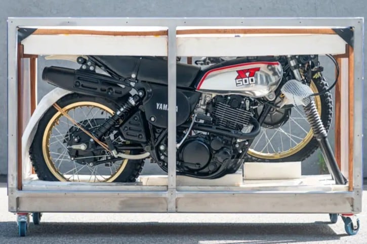 All’asta da Sotheby's una Yamaha XT 500 del 1988 ancora in cassa